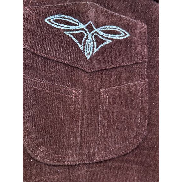 VTG h.i.s Men’s Wide Leg Corduroy Pants Brown W38L34 Y2K - Picture 3 of 6